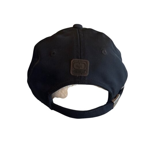 Ogio Black Baseball Cap With Red Trim Adjustable Strap 100% Polyester - Picture 3 of 5